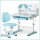 Комплект мебели стол + стульчик + полка Mealux Octo Blue (BD-33 BL) - изображение 2