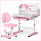 Комплект мебели стол + стульчик + полка Mealux Octo Pink (BD-33 PN) - изображение 5