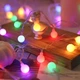 Светодиодная гирлянда "Шарики" 20 LED, 5м + переходник, 220V, IP44, Мультиколор - изображение 2