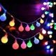 Светодиодная гирлянда "Шарики" 20 LED, 5м + переходник, 220V, IP44, Мультиколор - изображение 4