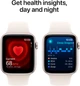 Smartwatch Apple Watch SE (2024) GPS 44mm Starlight Aluminium Case with Starlight Sport Band - S/M (MXEU3) - obraz 5