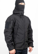 Тактична Куртка WinTac Soft Shell Viking Black XL чорна - изображение 3