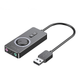 Звуковая карта Vention 1м USB - 3x 3.5мм minijack с поддержкой микрофона 16 бит/48 кГц TRS Наружный Адаптер Стерео AUX с управлением громкости Универсальный Черный - изображение 1