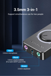 Звуковая карта Vention 1м USB - 3x 3.5мм minijack с поддержкой микрофона 16 бит/48 кГц TRS Наружный Адаптер Стерео AUX с управлением громкости Универсальный Черный - изображение 3