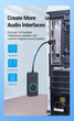 Звуковая карта Vention 0.5м USB - 3x 3.5мм minijack с поддержкой микрофона 16 бит/48 кГц TRS Наружный Адаптер Стерео AUX с управлением громкости Универсальный Черный - изображение 4