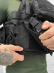 Тактична плитоноска з Cordura 1000D із системою швидкого скидання підсумками Black - зображення 5