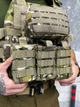 Тактична плитоноска Cordura 1000D із системою MOLLE та комплектом підсумків Multicam - зображення 6