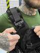 Тактическая плитоноска Cordura с 4 точками быстрого сброса Black - изображение 5