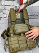 Тактическая плитоноска Cordura 1000D с системой MOLLE и комплектом подсумков Coyote - изображение 6