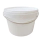 Ведро пластиковое пищевое Plastico с ручкой 15,7л. для меда масла и маринованных овощей (белое) - изображение 1