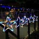 Неоновая LED гирлянда штора Звезды 9шт, 3х0,8м, 220V, 8 режимов, IP44, Мультиколор - изображение 2