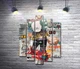 Модульная картина Kaws Арт плакат с персонажем Kaws в поп-арт стиле 100x142 см Модуль №4 (005598) - изображение 1