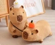 Капібара м'яка іграшка-антистрес подушка сквишмеллоу подарунок capybara з качечкою 25 см - зображення 4