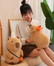 Капібара м'яка іграшка подушка сквишмеллоу антистрес подарунок capybara 45 см З качечкою - зображення 4
