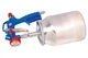 Фарбопульт пневматичний Mastertool 1000 мл 160-220 л в хв 3,5-5 бар HP FEED НАЛБ 1,5 мм круглий плоский факел сріблястий (33-102-81-8717) - изображение 3