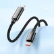 Кабель Hoco U125 Benefit 100W charging data cable with display Type-C to Type-C Black (6942007611930) - зображення 5