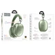 Навушники Bluetooth Hoco W35 Max бездротові повнорозмірні BT V5.3 Бездротова гарнітура блютуз Керування голосом Підтримка TF AUX для мобільних пристроїв Зелений - изображение 2