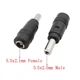 Адаптер DC(F/Мама/Гніздо/Female) 5.5x2.1mm To DC(M/Папа/Вилка/Male)5.5*2.5mm black (перехідник) - зображення 2