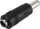 Адаптер DC(F/Мама/Гніздо/Female) 5.5x2.1mm To DC(M/Папа/Вилка/Male)5.5*2.5mm black (перехідник) - зображення 3