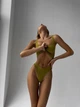 Женский комплект нижнего белья без косточек Нейлон L Зелёный (do2473/4) - изображение 7