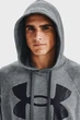 Чоловіче сіре худі UA Rival Fleece Big Logo HD Under Armour XL 1357093-012 - зображення 4