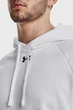 Чоловічий білий худий UA Rival Fleece Hoodie Under Armour L 1379757-100 - зображення 4