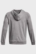 Чоловіче сіре худі UA Rival Fleece Hoodie Under Armour XXL 1379757-025 - зображення 6