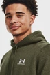Чоловіче оливкове худі UA Essential Fleece Hoodie Under Armour XXL 1373880-391 - зображення 4