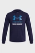 Чоловіче темно-синє худі UA Rival Terry Graphic Hood Under Armour XL 1386047-410 - изображение 3