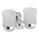 Стакан с держателем Lidz Oreo 0402 двойной настенный (матовое стекло) LDORE0402CRM22164 Chrome - изображение 1