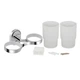 Стакан с держателем Lidz Oreo 0402 двойной настенный (матовое стекло) LDORE0402CRM22164 Chrome - изображение 4