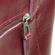 Женский кожаный шоппер на молнии Grande Pelle 77266101, вишня - изображение 6