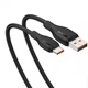 Кабель заряджання Baseus (P10355703111-01) Pudding Fast Charging USB для Type-C (100W) (2M) Чорний (081864) - зображення 5