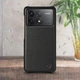 Кожаная накладка Stenk Cover для Xiaomi Poco F6 Pro Чёрный (77300) - изображение 1