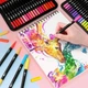 Акварельные маркеры Color pencil 60 CD Художественные Маркеры с сумкой для рисования - изображение 3