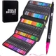 Акварельные маркеры Color pencil 60 CD Художественные Маркеры с сумкой для рисования - изображение 1