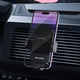 Автодержатель AWEI X43 15W Car Holder Wireless Charger Black - изображение 3
