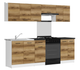 Кухонний гарнітур см зі стільницею Junona Line 240 Black Red White 240 (JUNONA_MODUL_WER_2/240_ZBL) 169953 - зображення 2