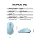Беспроводная мышь Fantech GO W608, 1200DPI, 2.4G, 1xAA, Зеленый - изображение 4