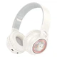 Наушники Hoco детские Bluetooth 5.3 400mAh TF/AUX/RGB подсветка Cute fun Milke White (W50_MW) - изображение 1