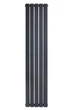 Дизайнерский радиатор отопления ARTTIDESIGN Livorno II 5/1800/340 вертикальный серый матовый - изображение 1