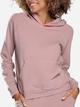 Bluza damska z kapturem kangurka DKaren Hoodie Seattle S Pudrowa (5903251457966) - obraz 1