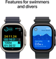 Smartwatch Apple Watch Ultra 2 (2024) GPS + Cellular 49mm Black Titanium Case with Black Trail Loop - M/L (MX4V3) - obraz 5