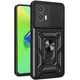 Чохол Fiji Camera Defence для Motorola G24 Power бампер із захистом камери та підставкою Black - зображення 1