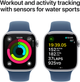 Smartwatch Apple Watch Series 10 GPS 42mm Silver Aluminium Case with Denim Sport Band - M/L (MWWC3) - obraz 4