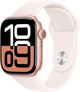 Smartwatch Apple Watch Series 10 GPS 42mm Rose Gold Aluminium Case with Light Blush Sport Band - S/M (MWWH3) - obraz 1