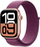 Smartwatch Apple Watch Series 10 GPS 42mm Rose Gold Aluminium Case with Plum Sport Loop (MWWK3) - obraz 1