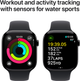 Smartwatch Apple Watch Series 10 GPS 46mm Jet Black Aluminium Case with Black Sport Band - M/L (MWWQ3) - obraz 4