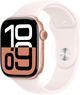 Smartwatch Apple Watch Series 10 GPS 46mm Rose Gold Aluminium Case with Light Blush Sport Band - S/M (MWWT3) - obraz 1