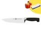 Ніж кухарський Zwilling Four Star (Vier Sterne) 20 см + Подарунок Точильний камінь Gräwe 1000/400 (водний) - зображення 1